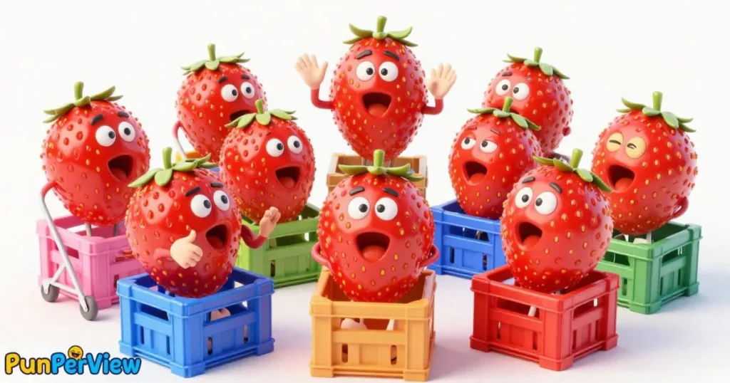 Viral Strawberry Puns