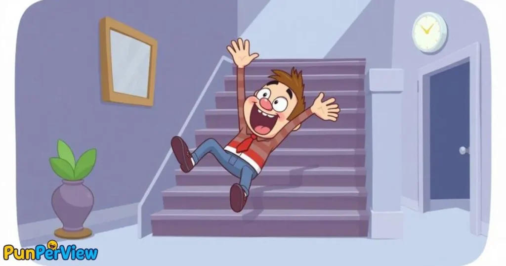 Falling Down Stairs Puns 